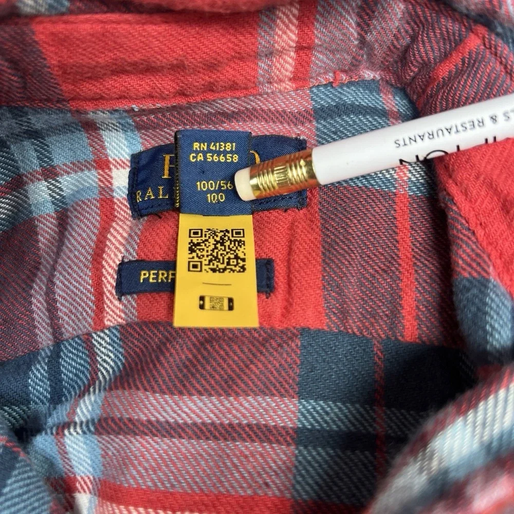 Ralph Lauren Plaid Button Down Size 3 3T Long Sleeve Shirt‎ Preppy Academia
